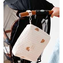 2024 New INS Zipper Embroidery Diaper Bag, Stroller Organizer Bag For Baby Bottles And Diapers, Maternity Bag