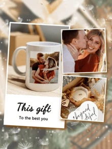 1Pc Custom Mug Personalized Coffee Mug - Design Custom Mug With Custom Photo Text And Logo Novelty Custom Gift For Men And Women Tea Cup Valentine'S Day, Thanksgiving,