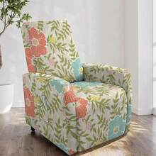 4pcs Stretch Full Cover Recliner Chair Slipcover, Plain Color Sofa Protective Cover, Thick Fabric Lounger Chair Cover - Multicolor - View 12