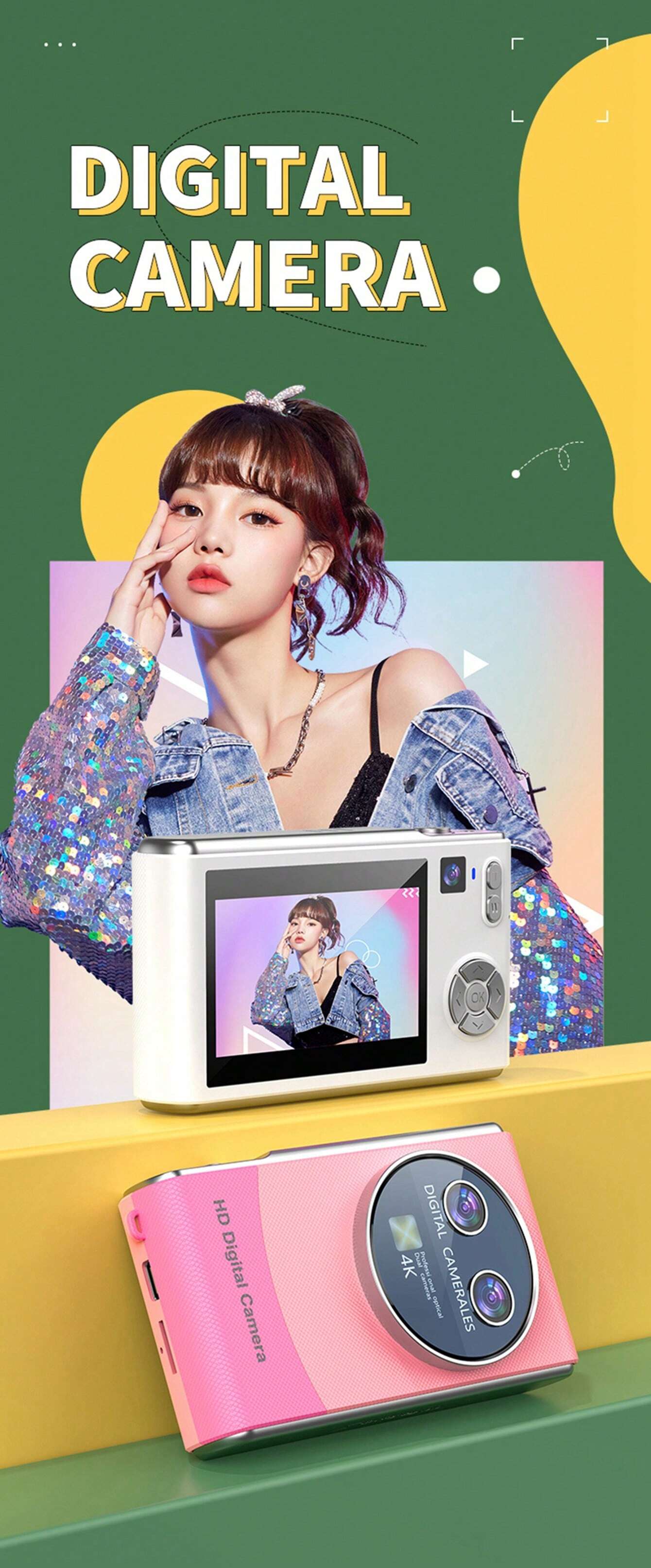 VIDEOCAMERA DIGITALE 4K VMOTAL - 36MP Con Microfono E SD | Regalo Ideale Per Bambini E Principianti - Foto 9