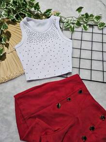 Fleur De Lis - "Revelation" Girls' Set - Premium Quality - Đỏ và trắng - Xem 2