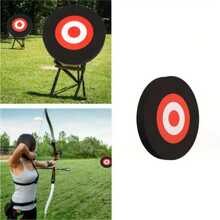 1 Premium Eva Foam Archery Target - Durable Round Mobile Outdoor Target For Archery Practice With Replaceable Design - Portable And Weather Resistant For Backyards And Outdoor Shooting Ranges