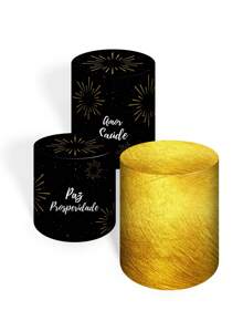 Sublimated Cylinder Covers Trio Kit Birthday Decoration Various Themes Parties End Of Year Celebrate Golden - Vỏ xi lanh 5120 - Xem 1