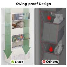 GRANNY SAYS Over Door Storage Organiser, Back Of Door Hanging Storage Organiser, Hanging Wardrobe Storage Organiser, Bedroom Over The Door Organiser For Organising Baby Clothes Toy Nappies
