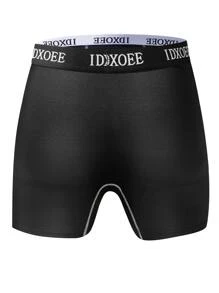 5pcs/Pack Men's Breathable Comfortable Boxer Briefs, Elastic Sports Shorts, Casual Daily Underwear - Multicolor - View 5