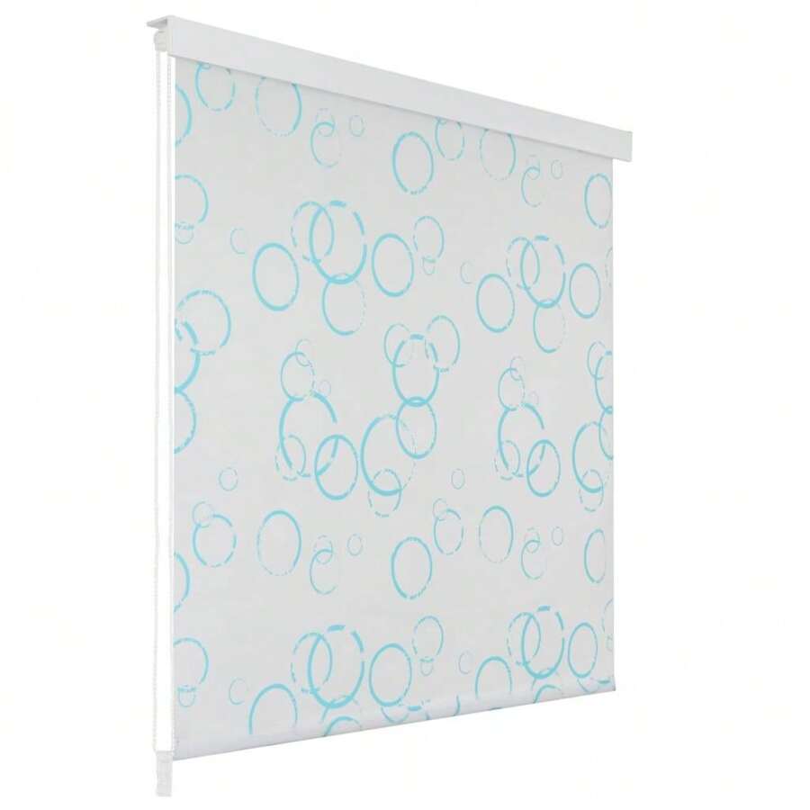 Waterproof Shower Roller Blind 140x240 Cm Bubble Design For Bathroom And Light Control - White - View 1