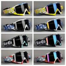 Óculos de Motocross Nafeib PC Lens, Óculos de Moto, Óculos de Moto ATV, Óculos de Esqui, Óculos à Prova de Vento, Óculos de Corrida, Óculos de Proteção para Esportes de Inverno ao Ar Livre, Óculos à Prova de Vento e Areia para Uso Decorativo Comum, Presentes do Dia dos Namorados, Presentes de Ano Novo, à Prova de Vento para Esqui na Neve