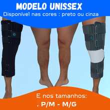 Fixed Knee Immobilizer Post-Surgical Compression Bilateral Knee Immobilizer Brace - 50 CM Height - màu đen - Xem 2