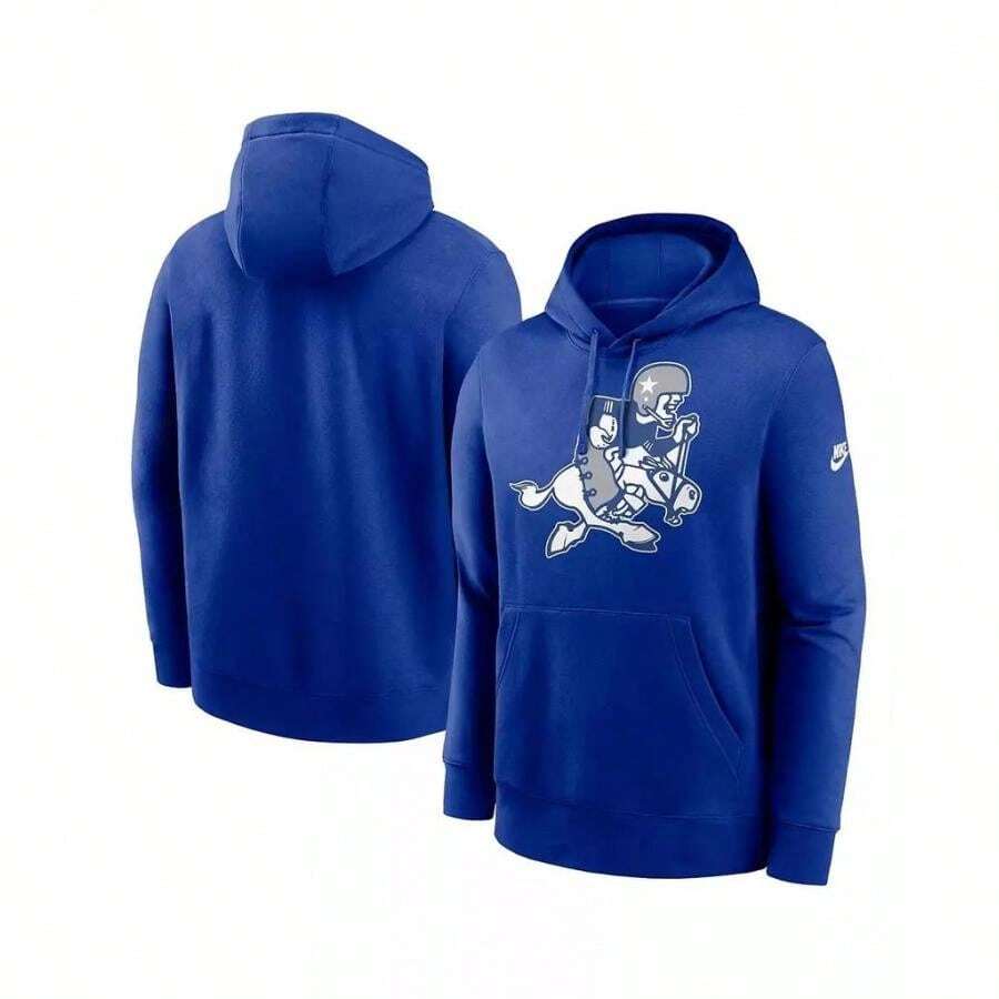 Nike Men's Royal Das Cowboys Rewind Retro Joe Club Pullover Hoodie