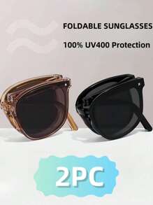 3pcs/2pcs Foldable Fashion Fashion Glasses For Women, High-End Fashion Glasses, New Style