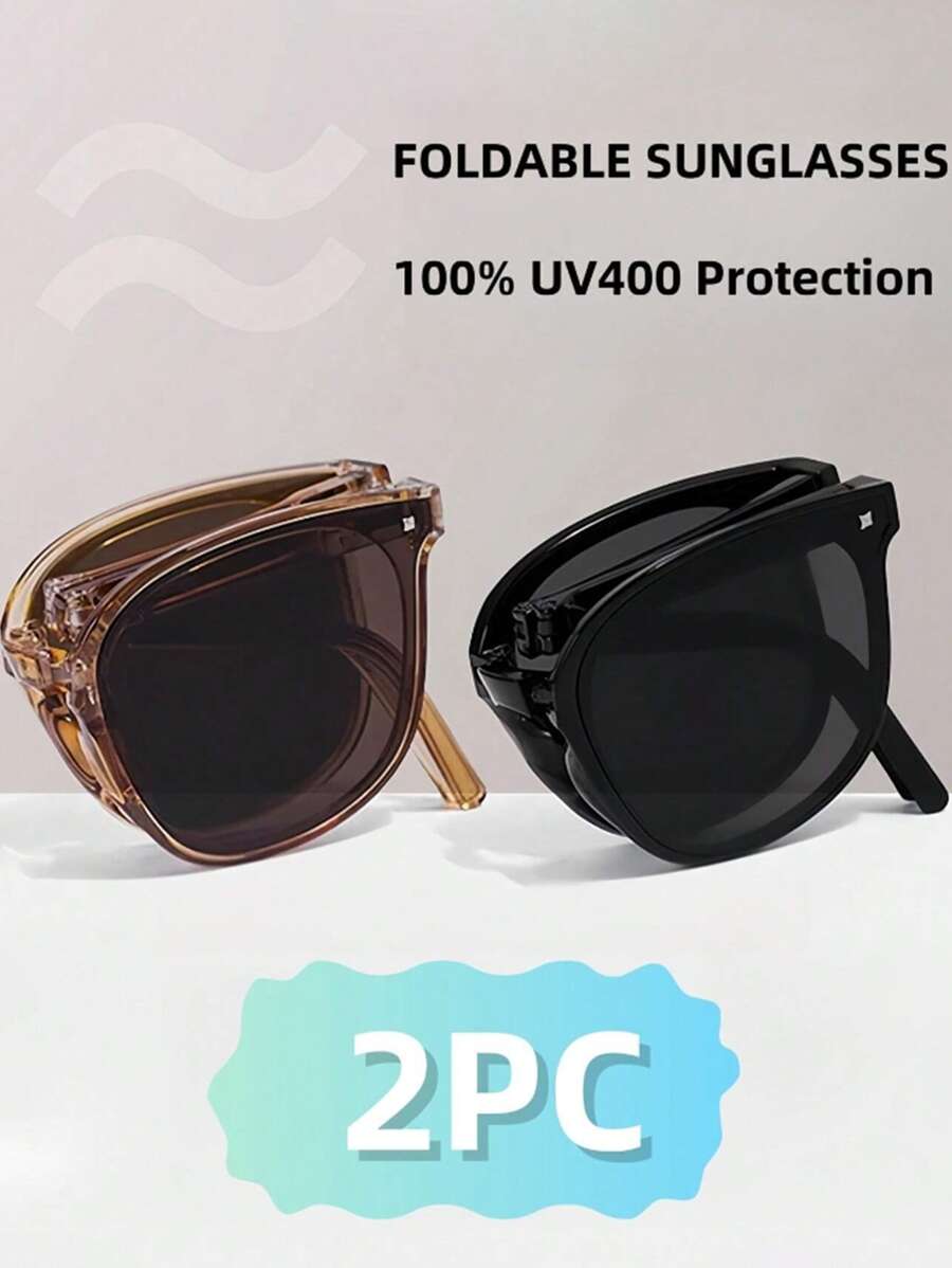 3pcs/2pcs Foldable Fashion Fashion Glasses For Women, High-End Fashion Glasses, New Style