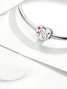 1Pc 925 Sterling Silver Fashionable Real Zirconia Lucky Charm Bead For Women Fit Bracelets Bangles DIY Jewelry Girlfriend Gift Fine Ladies Jewellery