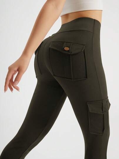 夏季健身 1 件超舒适时尚运动瑜伽紧身裤，带多个口袋 - 非常适合跑步和健身房锻炼