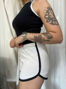 Sleeping Shorts, Women's Pajamas, PP To GG - 白色 - 查看 2