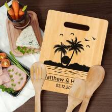 1 Peça Tábua de Corte, Tábua de Corte de Bambu, Tábua de Corte Personalizada, Tábua de Corte Criativa Personalizada, Utensílios de Cozinha, Decoração de Cozinha, Presente do Dia das Mães, Presente de Aniversário do Dia dos Pais