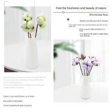 10 piezas de Ramas de flores secas naturales de aspecto natural y hermoso, flores artificiales para decoración del hogar, fiesta y jardín - Multicolor - Ver 10