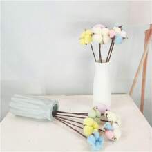 10 piezas de Ramas de flores secas naturales de aspecto natural y hermoso, flores artificiales para decoración del hogar, fiesta y jardín - Multicolor - Ver 5