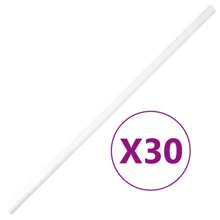 Cable con Canal de PVC Premium con Clips de 30m, Solución durable para el manejo de cables para un sistema de cableado ordenado y organizado - Blanco - Ver 1