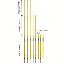 1 Set Portable Retractable Marker Pole Base + 2 Retractable Marker Poles, Agility Training Poles For Soccer And Basketball, Sports Training Equipment Accessories For Fitness Enthusiasts And Athletes
