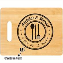 1 Peça Tábua de Corte, Tábua de Corte de Bambu, Tábua de Corte Personalizada, Tábua de Corte Criativa Personalizada, Utensílios de Cozinha, Decoração de Cozinha, Presente do Dia das Mães, Presente de Aniversário do Dia dos Pais