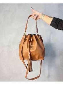 Women's Shoulder Bag Backpack Party Document Holder Kit 4 Pieces Priced At 1 - 駝色 - 查看 6