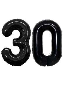 30-Year-Old Party Decoration Balloon Aluminum Film Balloon Digital Balloon - Multicolor - View 10