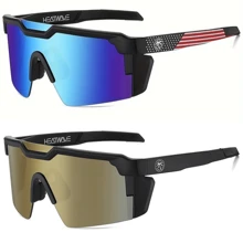 2 Pares de Óculos Esportivos Polarizados Heat Wave para Mulheres, Óculos de Ciclismo, Proteção para Direção, Pesca, Ciclismo, Bicicleta de Montanha, Viagens na Primavera, Esportes ao Ar Livre, Presentes do Dia dos Namorados, Presentes de Ano Novo, Acessórios de Outono