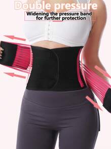 1pc New Adjustable Yoga Waist Trainer, Waist Cincher Wrap For Body Shaping, Abdominal Support Waist Belt For Fitness Gym Accessories - Multicolor - View 1