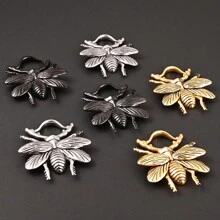 1pc 5mm Bee Ear Weights Hangers Pattern Ear Taper Stretcher Tunnel Plug Gauge Expanders Piercing Earring Body Jewelry - Bee-2 - View 8