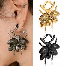 1pc 5mm Bee Ear Weights Hangers Pattern Ear Taper Stretcher Tunnel Plug Gauge Expanders Piercing Earring Body Jewelry - Bee-2 - View 11