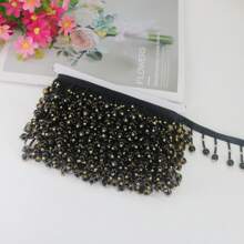 1 Yards Beaded Fringe Decorative Tassels Pendants 4.5cm Wide Lace For Crafts Sewing Accessories Tassel DIY Trimming Trims Trim Fringes Sewing Fringe Tassels Tassel Fringe Trim Decoration Sewing Fringes Fabric And Lace Tassels Crafts Bead Fringe - Multicolor - View 9
