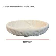 2pcs 10-Inch Round Baking Proofing Basket Liners, Rattan Lined Banneton Dough Proofing Basket Covers, Natural Rattan Without Basket