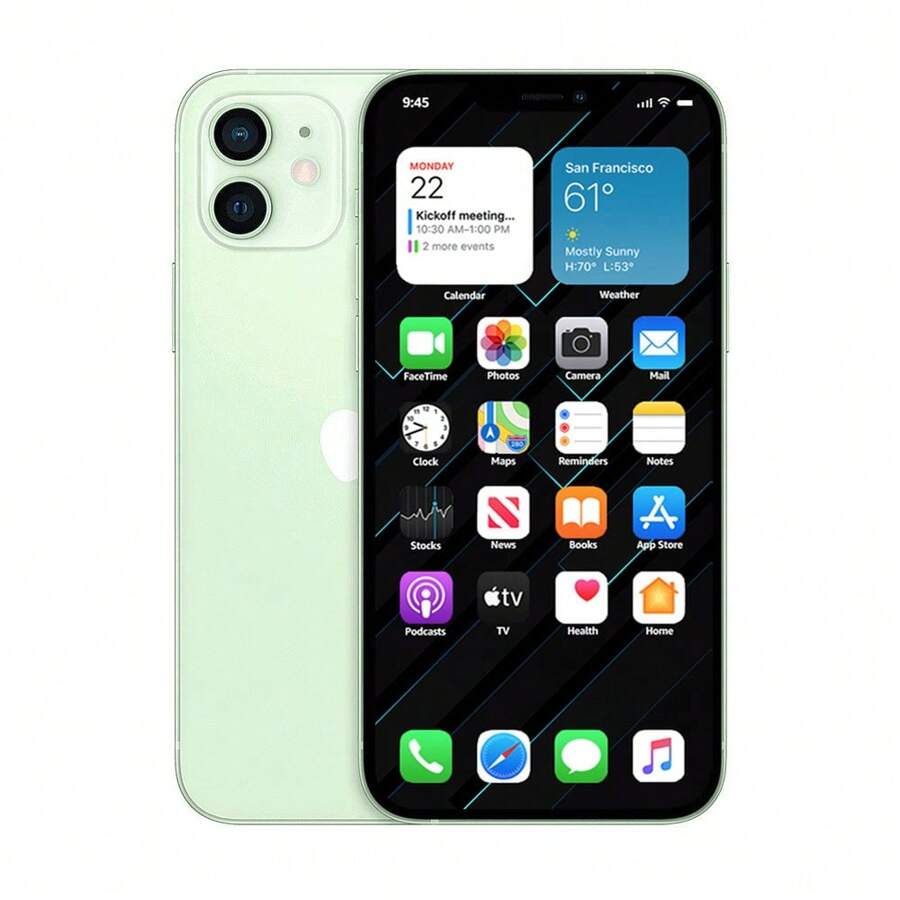 Apple IPhone 12 Mini (Unlocked) 64GB/128GB/256GB (Refurbished - Acceptable Condition) - màu xanh lá - Xem 1