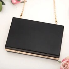 Bolsa de maquillaje de acrílico personalizada, embrague de dama de honor, bolsa de fiesta transparente, billetera personalizable, bolsa de maquillaje de viaje con cadena, hermoso regalo para la novia