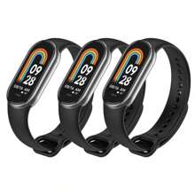 3 Pcs/Pack Strap Compatible With Xiaomi Band 8 9 10 Silicone Bracelet Compatible With Mi Band - Set 2 - View 15