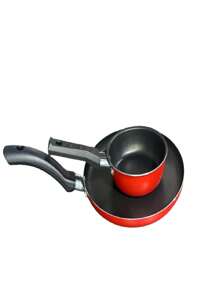 KIT WITH 1 FRENCH PANCAKE POT + 1 RED EGG PAN - 紅色 - 查看 4