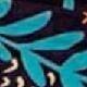 Preto Estampado Azul