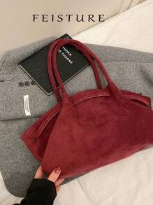 1 pezzo FEISTURE Borsa a spalla a forma di raviolo rosso ancora, borsa di alta qualità con ampia capacità adatta per pendolarismo quotidiano, ideale per ragazze, donne, studenti universitari e impiegati, ottima per lavoro, attività, pendolarismo e San Valentino