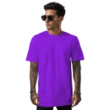 Camiseta camisa catolica estampada oração credo costas - Roxo - Visão 2