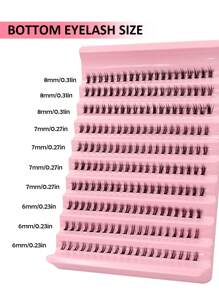 Asiteo 200Pcs C Curl Cluster Lashes Lower Eyelashes - Natural-Looking, Reusable Bottom Lashes, DIY Eyelash Extensions For Beginners Easy To Use, Salon-Quality, Long-Lasting, False Eyelash Extensions Lash Clusters, Eyelash Clusters, Individual Eyelashes, Lashes, Fake Lashes - C - View 4