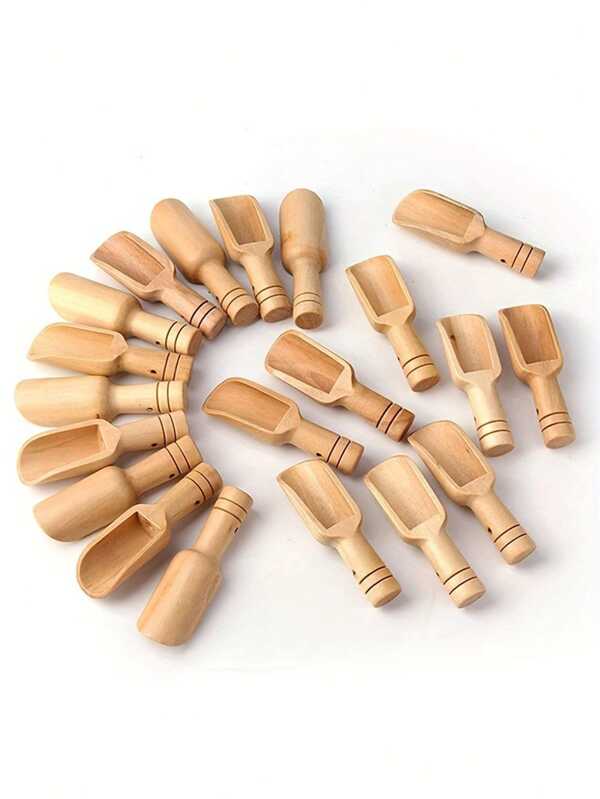 12 Mini cucharas de especias de madera, cucharas multiusos pequeñas de madera para azúcar, té, café, leche en polvo, té, sal, cucharitas de baño de sal, cucharas de medición, cucharas para comida de mascotas