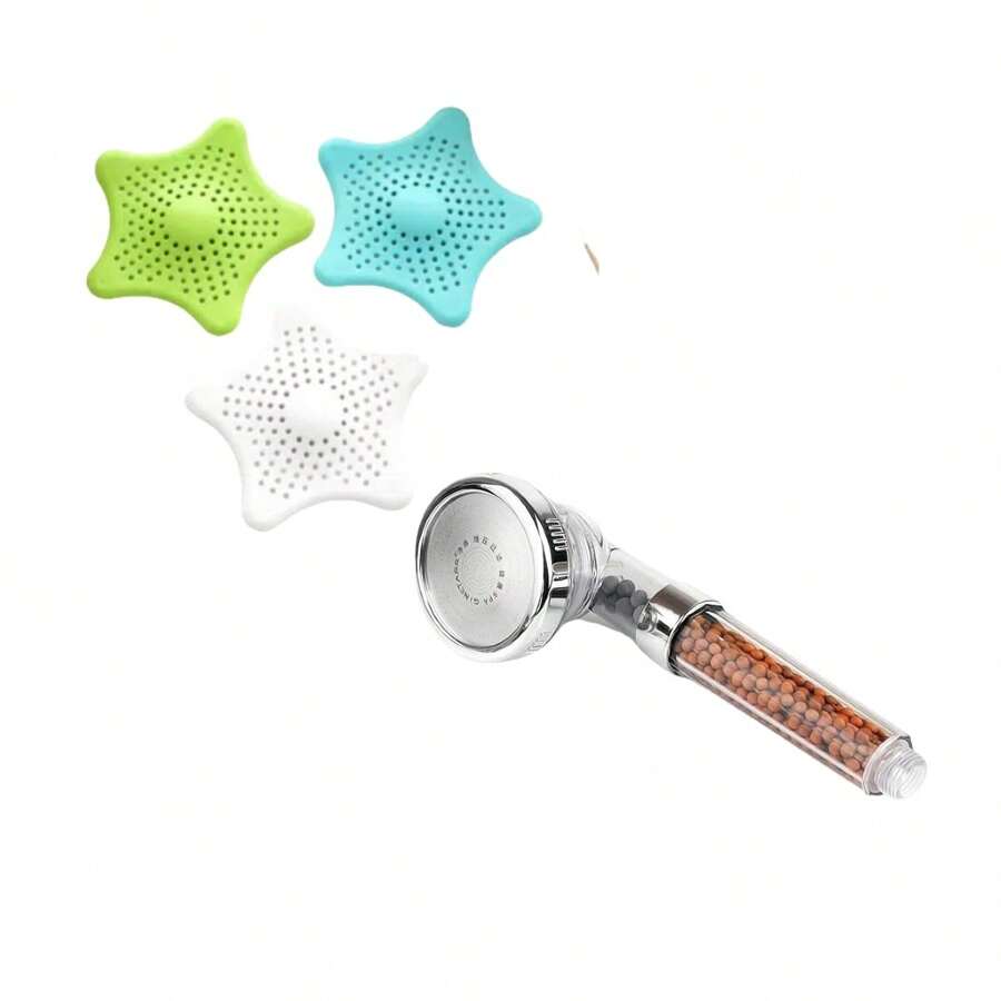 [Combination] Silicone Star Filter + Shower + Hose - Nhiều màu - Xem 1
