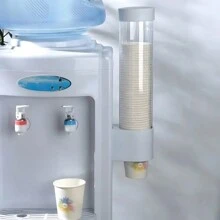 No-Drill Universal Disposable Cup Holder, Auto Drinking Cup Dispenser, Paper Cup Rack, Wall Mounted, Household & Water Dispenser Cup Organizer