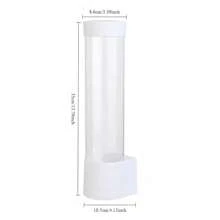 No-Drill Universal Disposable Cup Holder, Auto Drinking Cup Dispenser, Paper Cup Rack, Wall Mounted, Household & Water Dispenser Cup Organizer