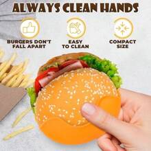 Molde de hamburguesa de silicona - Prensa de hamburguesa reutilizable, máquina de hacer sándwiches lavable, molde reutilizable para hamburguesas, rejilla expandible para hamburguesas