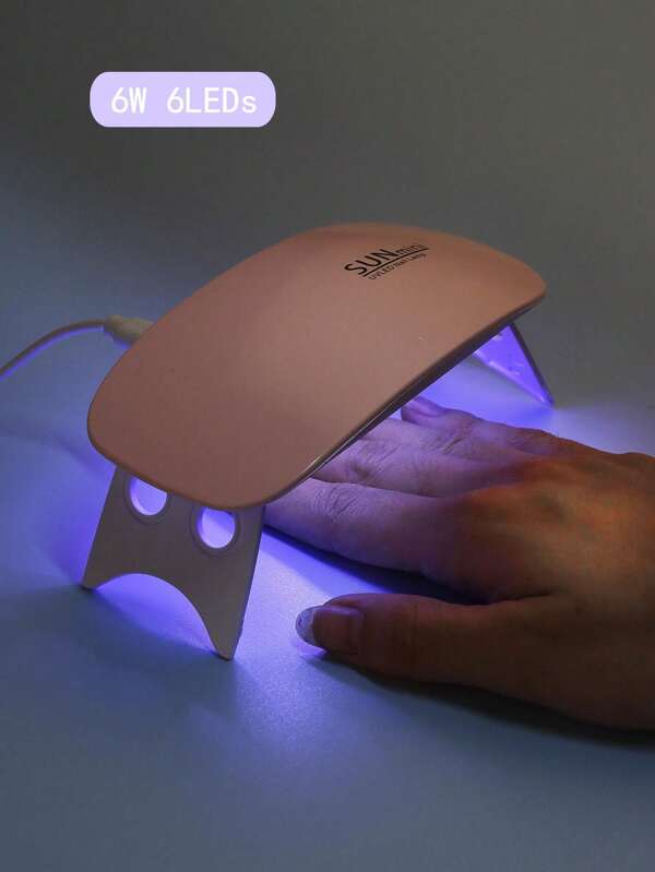 FULL BEAUTY Uv Light For Nails, 6W 6LEDs Mini UV LED Nail Lamp Portable Gel Light Mouse Shape Pocket Size Nail Dryer With USB Cable For All Gel Polish, Mini Nail Dryer UV Lamp Poly Nail Gel Curing Lamp Manicure Machine Single Finger Nail Lamp For Gel Polish Travel Home Nails Art Tools For Thanksgiving, Valentine'S Day, Birthday, Christmas Gifts