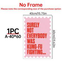 1 Poster Canvas, Trích dẫn, Tất nhiên không phải ai cũng là võ sĩ Kung Fu, Đường viền sóng, Trích dẫn vui nhộn có thể in, In nghệ thuật treo tường phòng khách, Trang trí tường phòng ngủ, Trang trí phòng gia đình, Không khung - Nhiều màu - Xem 13