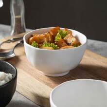 Japanese-Style Rock Black And White Matte High-End Tableware, Wholesale Ceramic Rice Bowls And Dessert Bowls For Household Use And Gifts