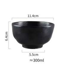 Japanese-Style Rock Black And White Matte High-End Tableware, Wholesale Ceramic Rice Bowls And Dessert Bowls For Household Use And Gifts
