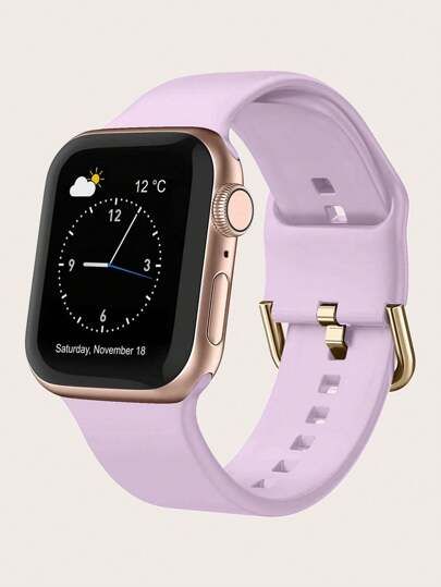 1pc Unisex Silicone Sports Strap Watch Band Compatible With Apple Watch Band 38mm 40mm 41mm 42mm 44mm 45mm 49mm, Compatible With Apple Watch Series 9 Ultra 8 SE 7 6 5 4 3 As A Gift For Students Returning To School